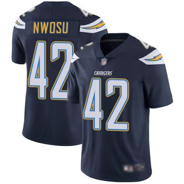 Los Angeles Chargers NFL Football Uchenna Nwosu Navy Blue Jersey Men Limited  #42 Home Vapor Untouchable